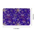 Bathroom Rugs Mat blue purple Snowflake Entryway Indoor Door Mat