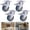 2.5 in, variant on 4PCS Silent Fixed Plate Caster Wheels, 2/2.5/3 Inch Caster Wheels, Industrial Grey Rubber Replacement Casters, Quiet Heavy-Duty Wheels for Dollies, Furniture & Storage Rack Silent Casters,2 in