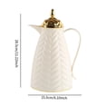 thumbnail image 6 of Fancyes Insulated Coffee Carafe,Luxury,Arabic Leakproof Portable 1000ml Teapot Coffee Pot for Tea Beverage Water Hot Cold Water C, 6 of 6