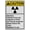 Warning Sign 2, variant on Industrial ANSI Vertical MRI X Ray Microwave Warning Sign - 8"x12" Weatherproof, UV Resistant for Indoor/Outdoor Workplace (Radiation hazard Please notify the assistant if you are pregnant)