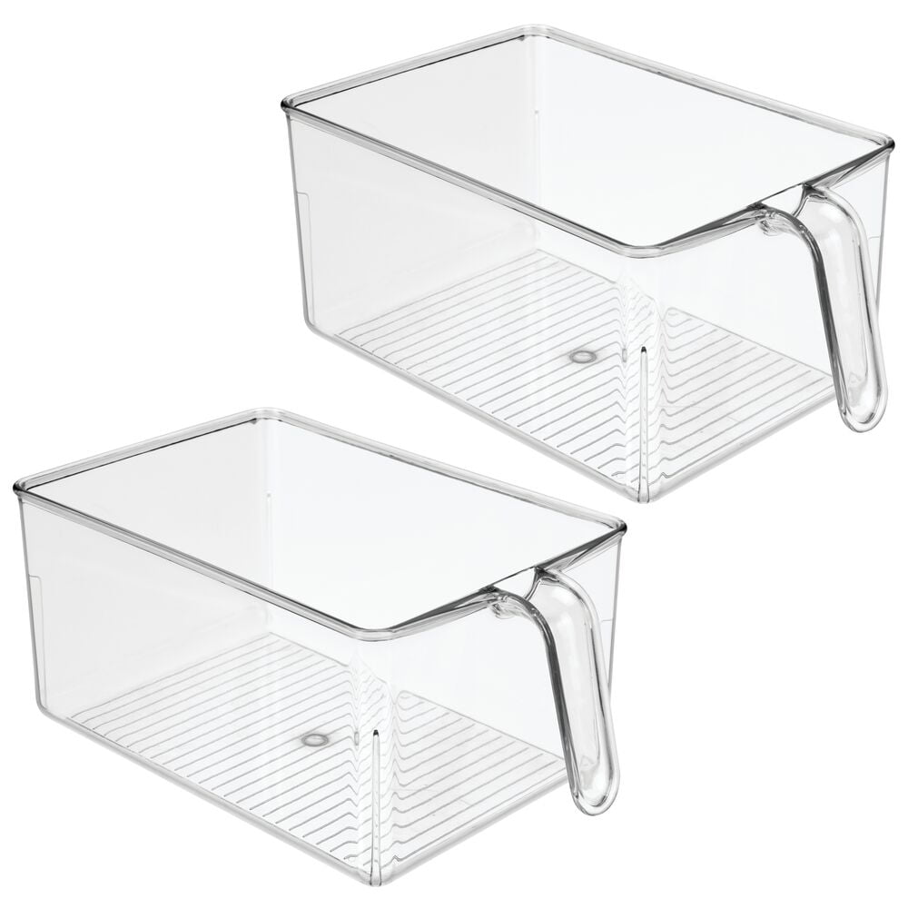 clear storage bins for refrigerator
