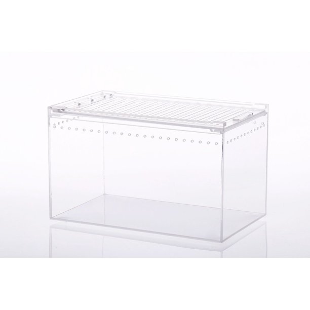 Caja para mascotas de escalada antifugas de una pieza, caja de acrílico para cría de serpientes, caja de cría de ranas cornudas Palace, caja de cría de reptiles