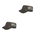 thumbnail image 2 of Minnieouse Sombreros para el sol al aire libre ajustables Gorra de béisbol Sombrero de malla plana informal para hombres ejercito verde 2piezas Minnieouse CBP011055, 2 of 5