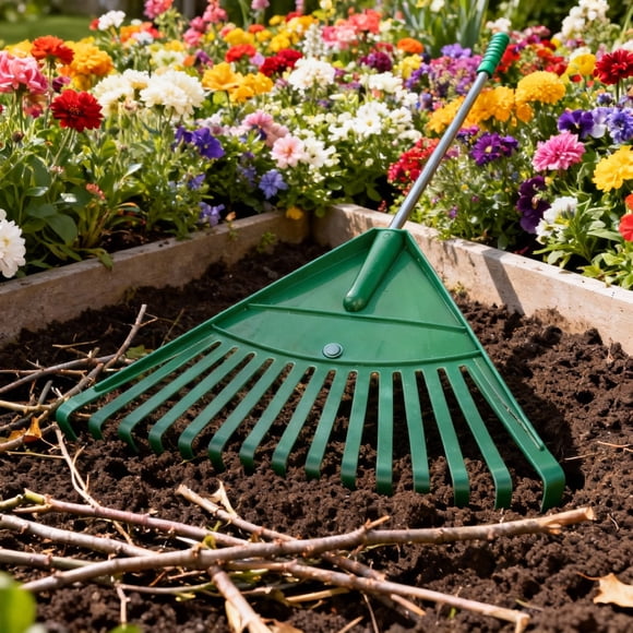 TABLETREANDS Rastrillo Para Césped Y Hojas De Jardín Fácil De Usar Y Resistente