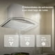thumbnail image 5 of Campana Pared 60cm de Cocina Extractora y Purificadora AVERA  CEV60 Acero Inox y Vidrio Temp Carbón Activado, 5 of 10
