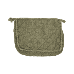Soft Cotton Quilted Cosmetic Bag