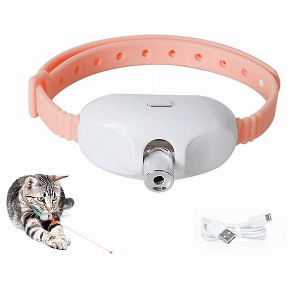 Cat Toys, Interactive Laser Cat Toys for Indoor Cats, USB Rechargeable Kitten Toy, Adjustable 9.1â13.4"(23-34cm), 2 Models & 41°Adjust Angle, Automatic Cat Toy for Chase Fun Play Exercise - (Pink)