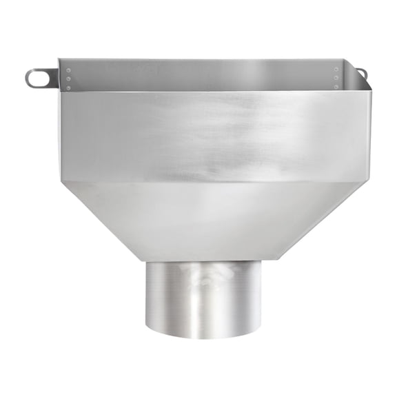 Kuntesetty Drain Gutter Downspout Adapter Inlet 14cmx20cm Efficient Rainwater Connector for 89mm Tube