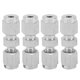 thumbnail image 1 of 4 piezas adaptador de tubo de compresión 304 acero inoxidable doble férula reductor recto uniónФ3/Ф4, 1 of 9
