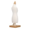 thumbnail image 1 of Mannequin de Robe pour Poupée, Mannequin de Robe pour Poupée de 12,2 Pouces Support d'Exposition de Robe en Tissu Support de Table Mannequin de Couture pour Robes Présentoir de Vêtements avec Base en Bois pour la Couture, 1 of 7