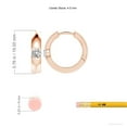 thumbnail image 2 of ANGARA Natural Diamond Hinged Hoop Earrings in 14K Rose Gold for Women (Size-4.5mm| Color-I-J| Clarity-I1-I2) | April Birthstone, Anniversary, Jewelry Gift for Women | Natural Diamond Earrings, 2 of 9