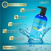 PURA DOR Hair Thinning Therapy Biotin Shampoo LAVENDER VANILLA Scent 16 Fl Oz