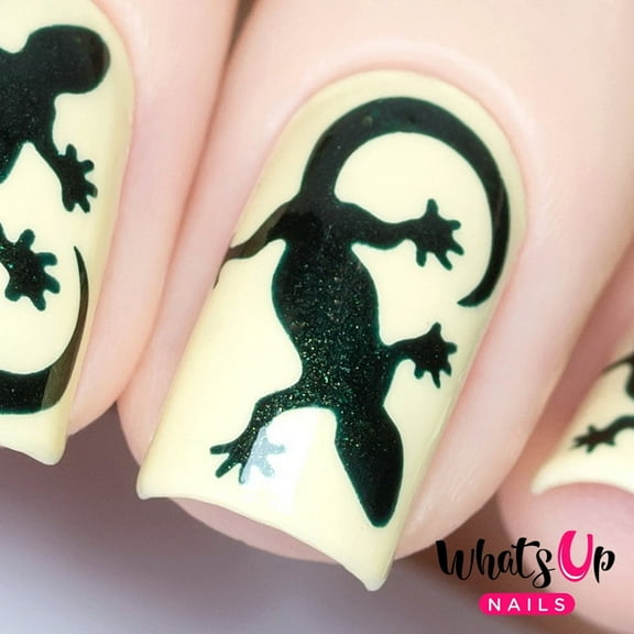 Whats Up Nails Lizard Vinyl Stencils for Nail Art Design