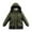 Army Green, variant on Boy's Winter Coat Waterproof Windproof Boys Ski Jacket Insulated Quilted Coat with Hood Thermal Outerwear ( 6-13Y)