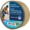 IPG 9341 Packaging Tape, 54.8 m L, 1.88 in W, Kraft Flat Back Paper Backing, Brown