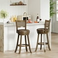 thumbnail image 4 of Gymax Set of 4 Bar Stools 30'' Swivel Bar Chairs w/ PE Rattan Backrest Bar Height, 4 of 10