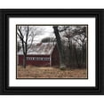 thumbnail image 1 of Melanson, Suzanne 18x15 Black Ornate Wood Framed with Double Matting Museum Art Print Titled - Barn In The Woods, 1 of 4