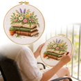 thumbnail image 1 of Fokuz Zhenqing Books And Embroidery For Beginners Printed 24x24cm With 20cm Literary And Nature Themed Design For Home, 1 of 6