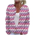 thumbnail image 2 of Sudadera con capucha de manga larga para mujer, informal, sin mangas, con estampado, de poliéster, 2 of 5