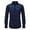 Dark Blue, variant on Mens Tee Casual Western Cowboy Long Sleeve Button Down Pockets Summer Tops,Dark Blue,XL