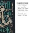 thumbnail image 3 of A Smooth Sea Never Made A Good Sailor, Coastal Lifestyle Collection Birch Wood Wall Sign (6x9 Rustic Home Decor, Ready to Hang Art), 3 of 5