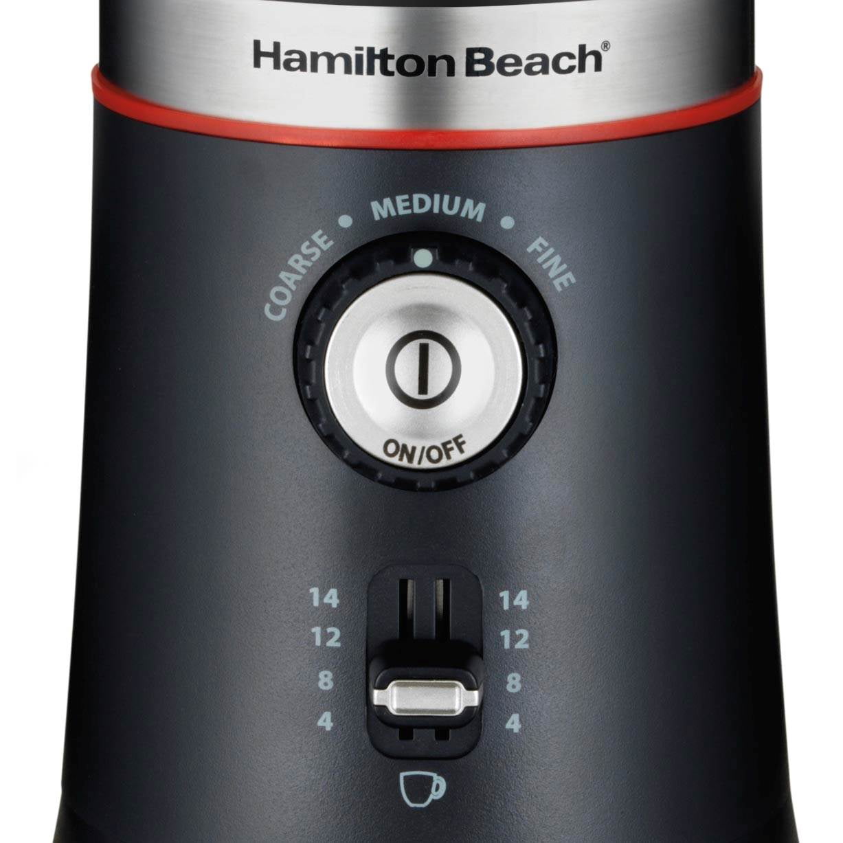 Hamilton Beach Coffee Grinder with Removable Chamber 80393RC, 14 cup capacity