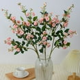 thumbnail image 2 of BNNG Artificial Flowers Small Roses Silk Flowers Mini Roses 30 inch Long Stem Artificial Flowers Bulk for Home Centerpieces Wedding Arrangement Bouquet DIY Floral Decor(Pink), 2 of 4