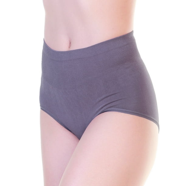 Angelina Seamless Cotton LightControl MidRise Briefs Panties (6Pack