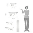 thumbnail image 2 of Flying Paper Airplane Kids Modern Wall Art Decal, 2 of 4