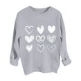 thumbnail image 4 of Bjutir Valentines Day Women Tops Sweatshirts For Women Love Heart Graphic Pullover Winter Crewneck Long Sleeve Sweatshirts, 4 of 4