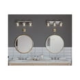 thumbnail image 2 of Calhoun Collection Three-Light Brushed Nickel Clear Glass Farmhouse Bath Vanity Light, 2 of 13