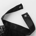 thumbnail image 4 of TiaoBug Lace Jabot Victorian Renaissance Ruffled Neck Collar Colonial Pirate Jabot Fake Collar Type B Black One Size, 4 of 5