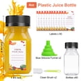 thumbnail image 2 of Botellas de jugo de plástico OBKJJ, 8 oz/240 ml con tapas, juego de 80 piezas, 2 of 7