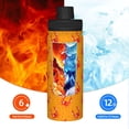 thumbnail image 5 of Yiaed Red Crab Print Sports Insulated Kettle Bottle Reusable Stainless Steel Insulated Cup, Outdoor Portable Casual Stainless Steel Insulation Cup, 5 of 7