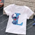 thumbnail image 3 of Nueva camiseta con letras ABCD de Stitch para niños, camisetas con combinación de nombres, camisetas de dibujos animados Kawaii, ropa informal para niños y niñas, camisetas Harajuku para niños y niñas, 3 of 5