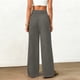 thumbnail image 4 of Pincandy Women's Solid Color Faux Suede Elastic Waist Wide Leg Pants - High Stretch Casual Loose Fit with Pockets, Perfect for Daily Wear & Weekend Getaways, 4 of 7