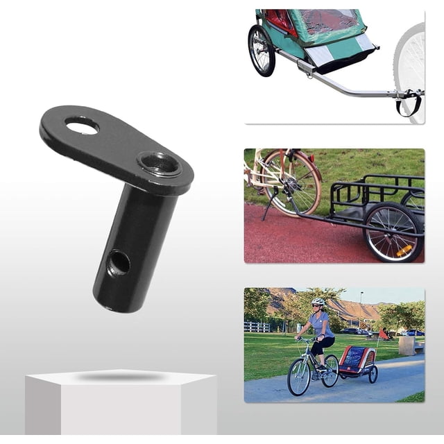 Acoplador de enganche para remolque de bicicleta, accesorio conector de fijación para bicicleta de 90 grados, Compatible con cochecito de niños y mascotas