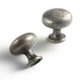 thumbnail image 1 of Goo-Ki 6 Pack Antique Silver Cabinet Arch Pulls Single Hole Center Burnished Drawer Handles Vintage Home Improvement Retro Dresser Handles Classic Zinc Alloy Kitchen Hardware, 1 of 5