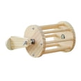 thumbnail image 4 of Rabbit Hay Feeder Rack Wooden Dispenser Rotating Drum Structure for Chinchillas Guinea Pigs Rabbits, 4 of 9