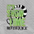 thumbnail image 5 of Beetlejuice It's Showtime Quote Mens Lined Mesh Shorts, Silver, X-Large, 5 of 6