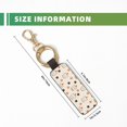 thumbnail image 3 of Wukai Milk Tea Print Leather Car Keychain, Universal Key Fob Keychain, Leather Key Chain Holder for Men and Women,360 Degree Rotatable, 3 of 5