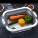 thumbnail image 4 of Injueey Tabla de cortar plegable 3 en 1, escurridor de fregadero, organizador de lavabo de cocina, lavabos de viaje multifuncionales, verduras Cocina y Comedor Injueey HA083952-00, 4 of 6