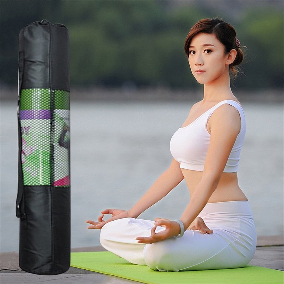 Portable Yoga Pilates Mat Mesh Case Bag Oxford Exercise Workout Carrier 67cm GA 