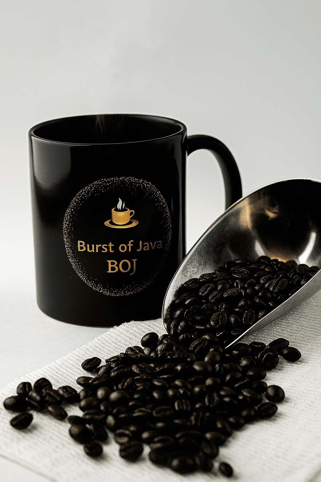 Organic Whole Bean Coffee Medium Dark Roast | USDA Certified Fair Trade 100% Arabica | Small Batch Roasted Low Acid | Burst of Java 16 oz