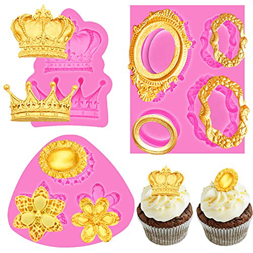 3D Silicone Crown Shaped Baking Mold Fondant Cake Cookies Chocolate Decor Mold 