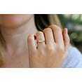 thumbnail image 5 of HeartsAndYou 1.2ct Trillion Cut Moissanite Geometric Triangle Fancy Ring 18k Yellow Gold Over Silver, 5 of 6