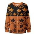thumbnail image 3 of JUjie Cardigan Sweaters for Women Halloween Button Down Cute Print Knit Outerwear Sweater Season Vintage Womens Halloween Knited Sweater Tops, 3 of 5