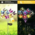 thumbnail image 4 of Scidweet 2 Pack with 16 Butterfly Solar Lights, Waterproof Decorative Lights for Outdoor Garden Patio Backyard Decor, 4 of 6