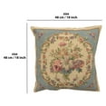 thumbnail image 2 of Home Furnishings Decorative Pillow Cover 18x18 in, Bouqet Floral Blue Couch Throw Pillows for Bed and Sofa, Tapestry Cushion Cases for Living Room, Soft European Cotton Jacquard Woven, 2 of 7