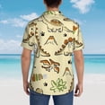thumbnail image 3 of Lsque Cartoon Dinosaurs pattern Hawaiian Shirt for Men, Unisex Summer Beach Casual Short Sleeve Button Down Shirts-X-Large, 3 of 9